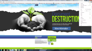 website call to action example for recycling company
